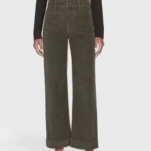 70's Cropped Wide Leg ~ Rich Military